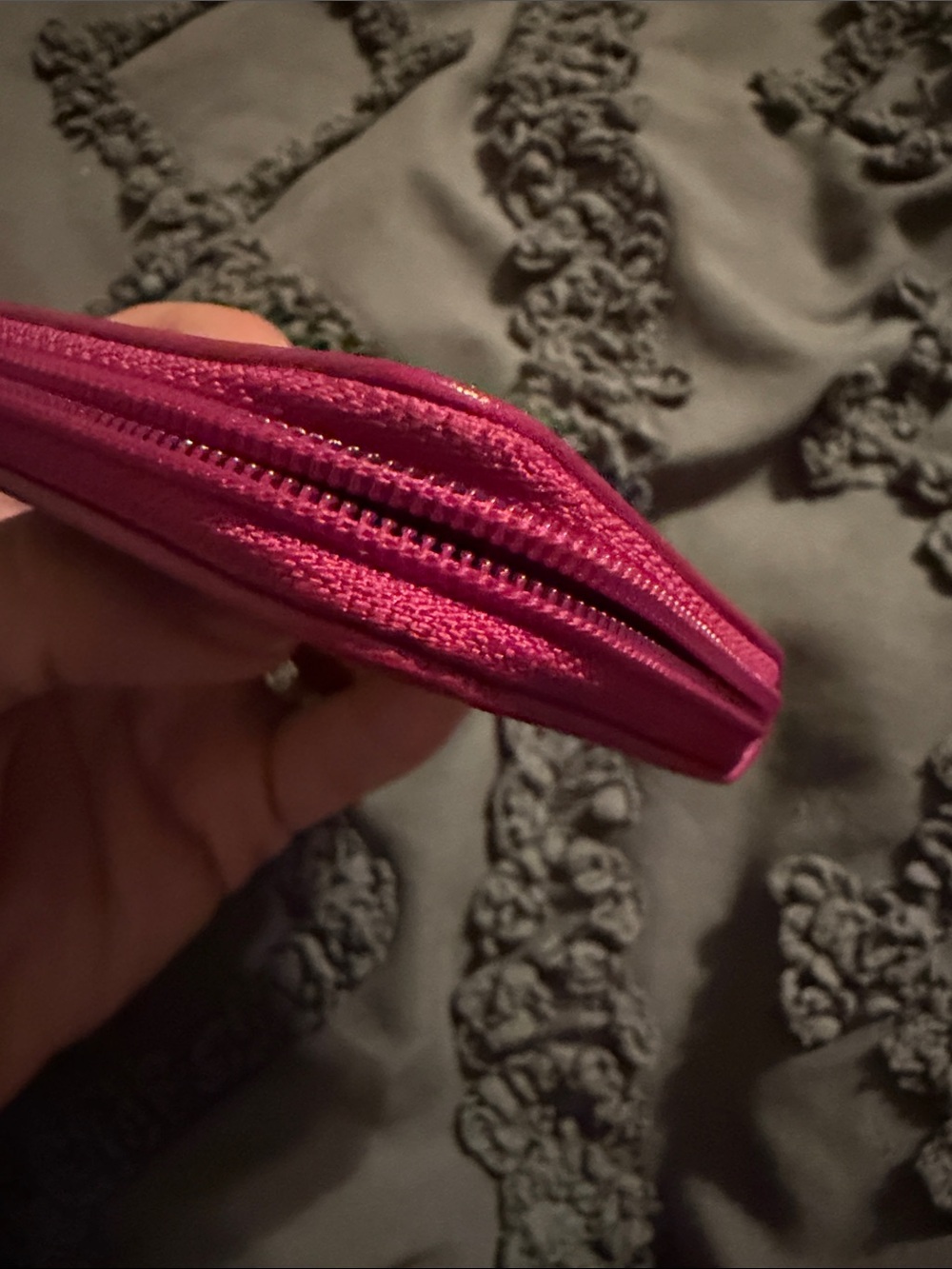 Gucci Beige Monogram Wallet with Pink Trim - Picture 5 of 11